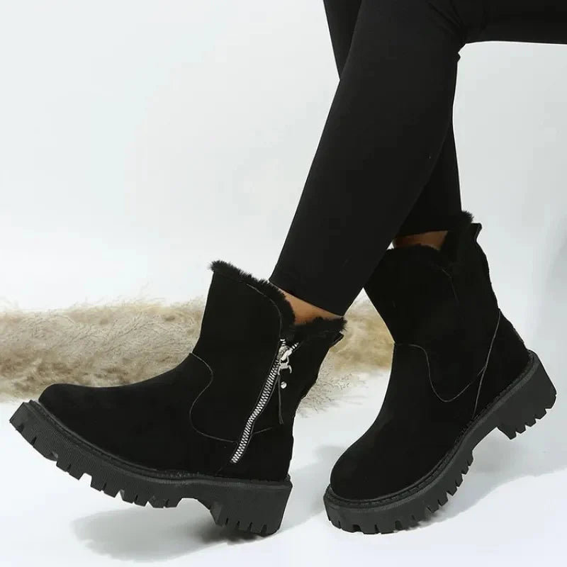 Marviont Freya Fur-Zip Boots