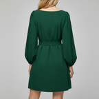 Back view - Green dress