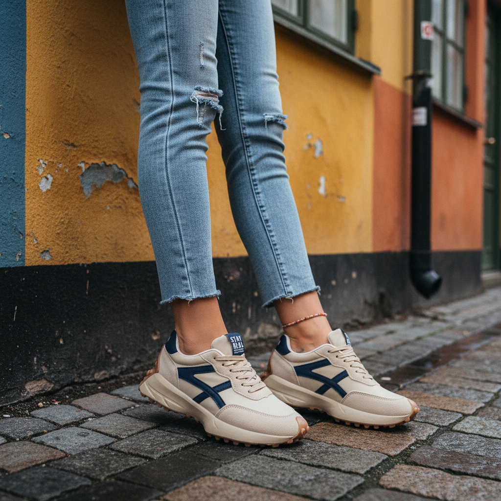 Beige Sneakers Södermalm