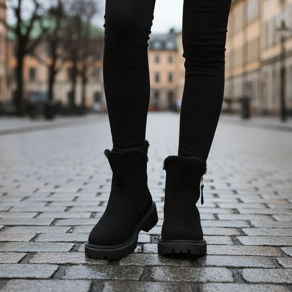 Black boots - front angle standing