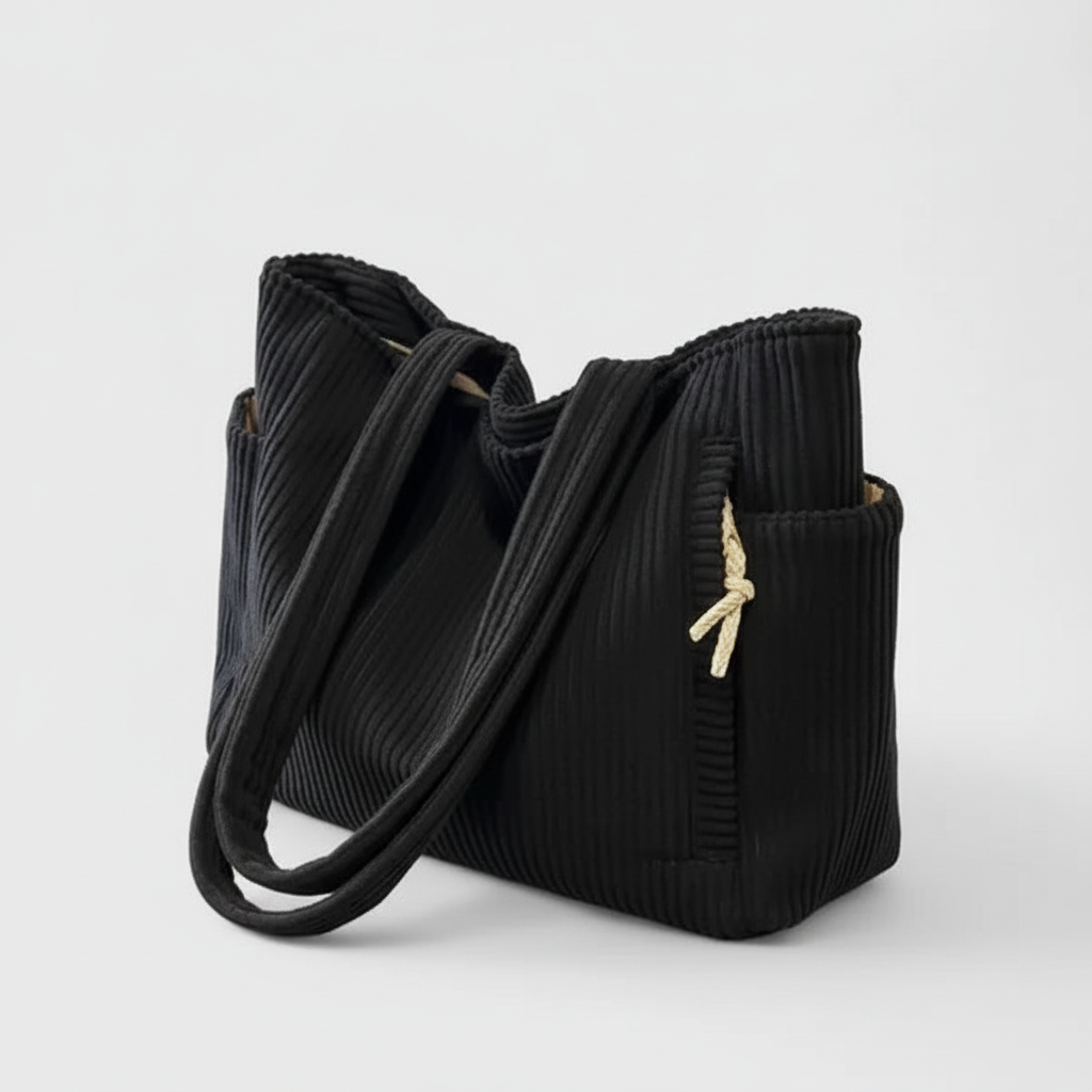 Black Corduroy Tote Bag - 1024x1024
