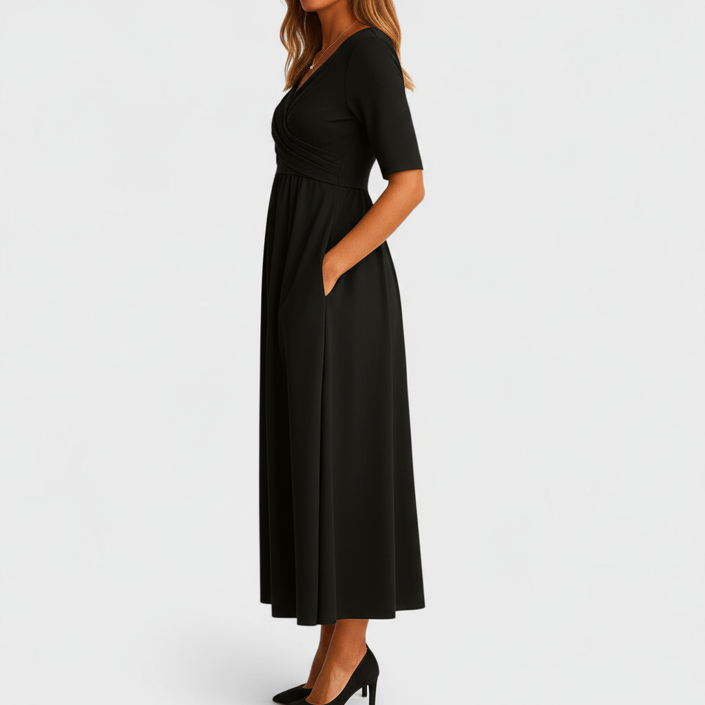 Black dress side view