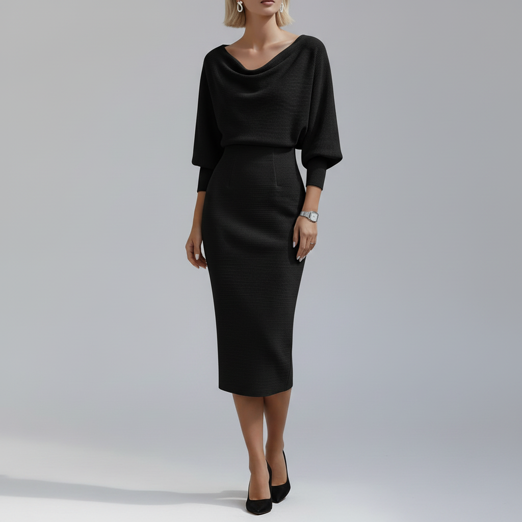 Black Dress Studio Shot