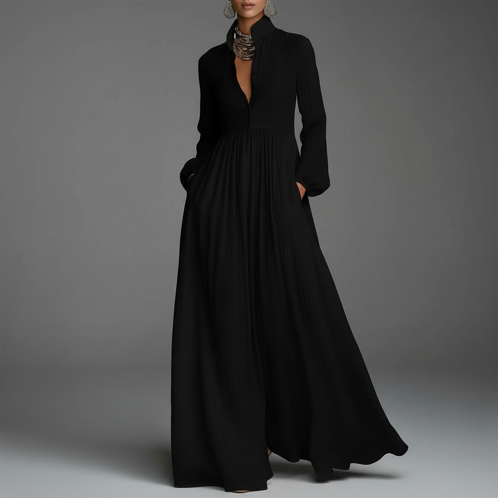 Black Maxi Dress Editorial
