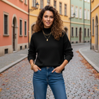 Black sweater lifestyle