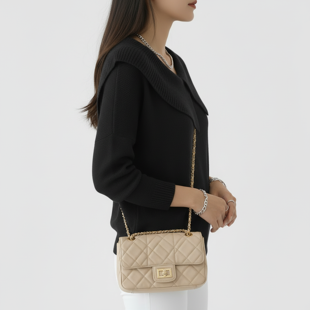 Black sweater side view