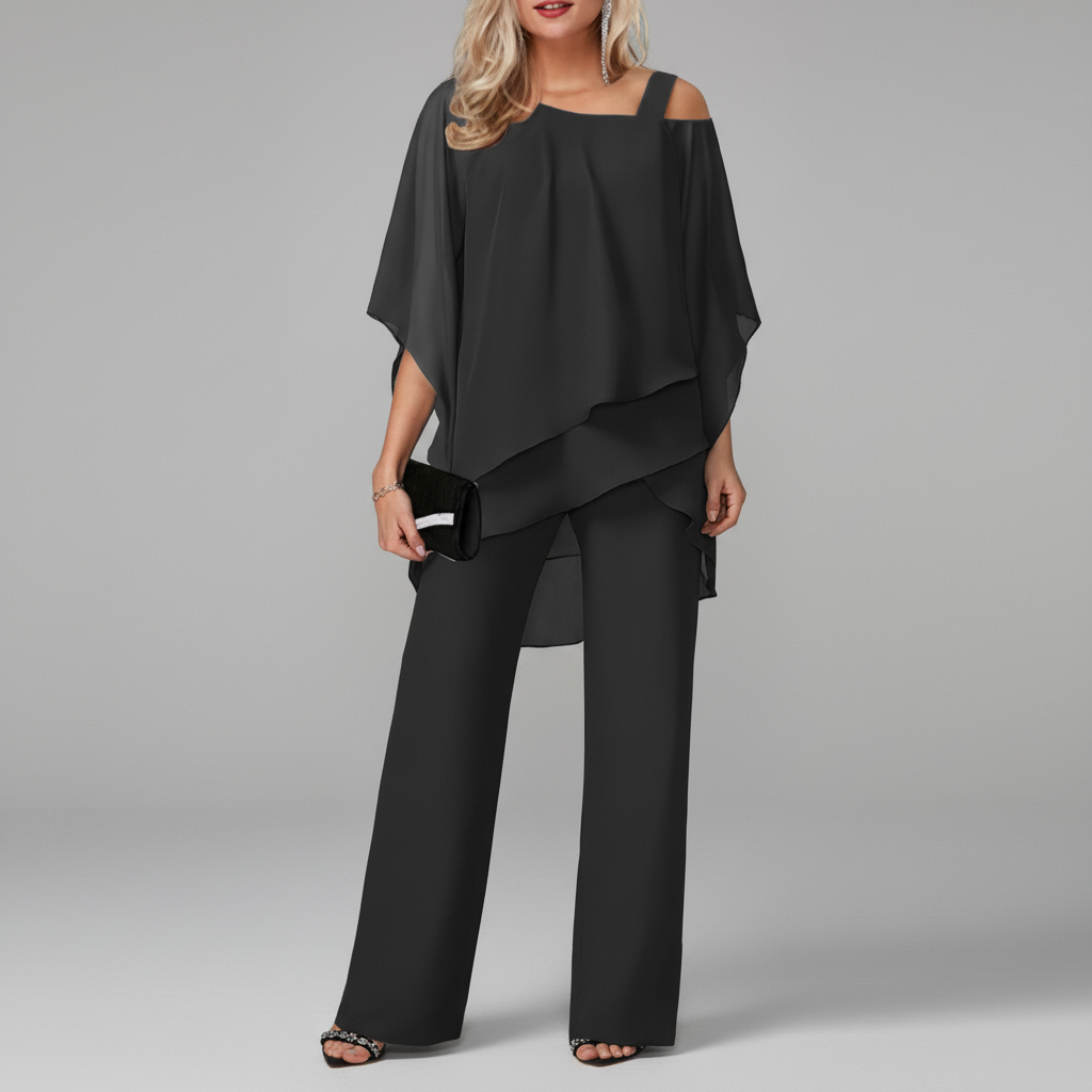 Black Two-Piece Set Editorial