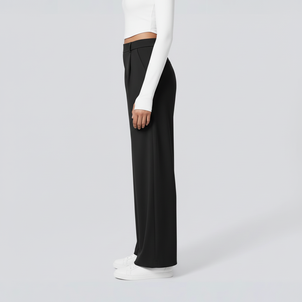 Black wide-leg trousers side view 1080x1080