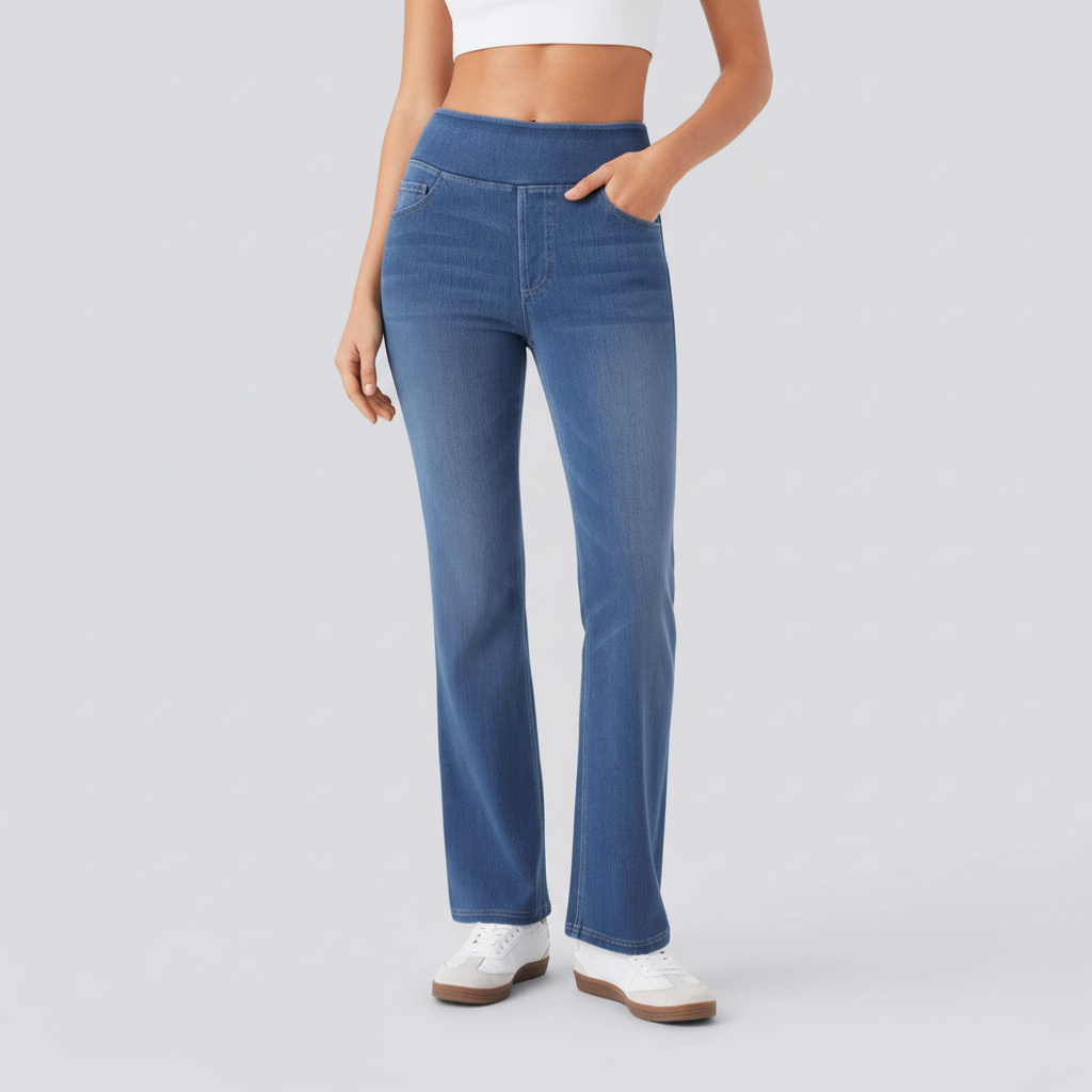 Blue Denim Jeans Studio Shot