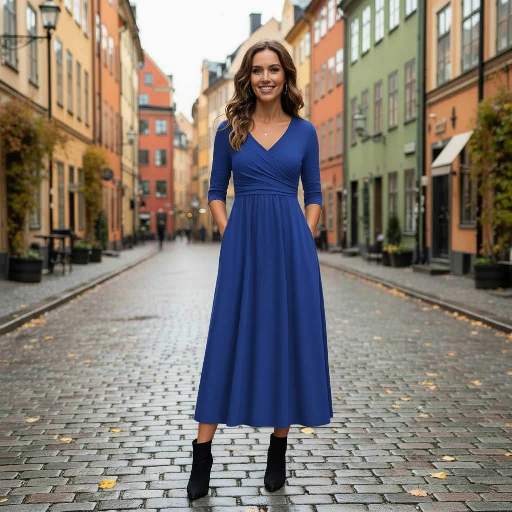 Blue dress - ultra realistic