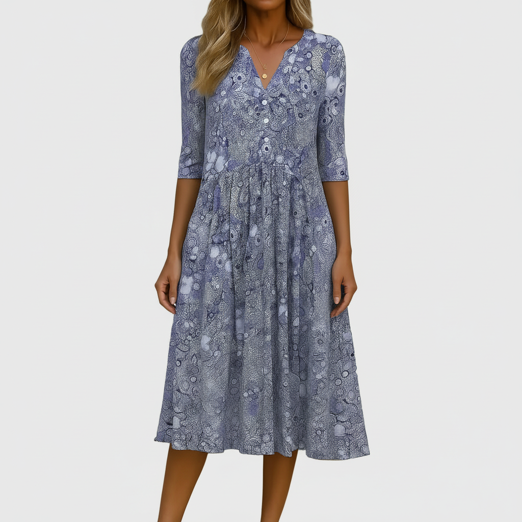 Blue Paisley Dress
