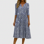 Blue Paisley Dress