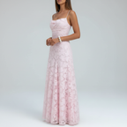 Blush Pink Lace Maxi – 3/4 Studio