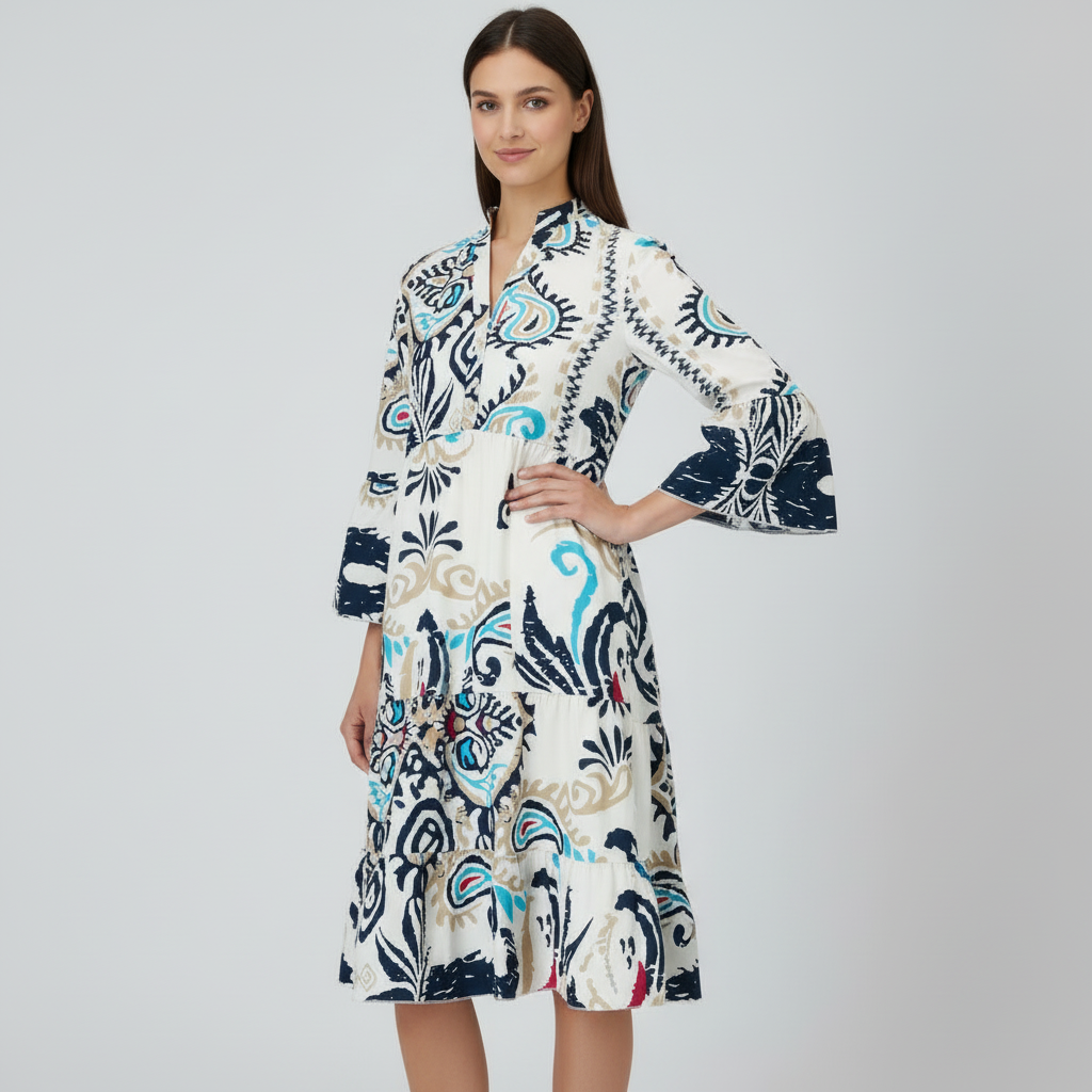 Bohemian dress 3/4 front