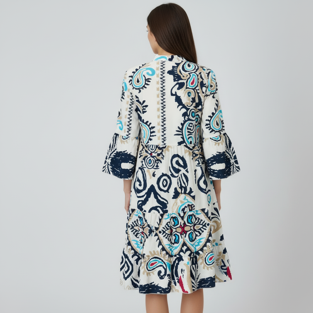 Bohemian dress back view