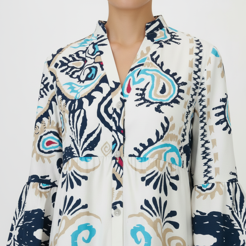Bohemian dress close-up