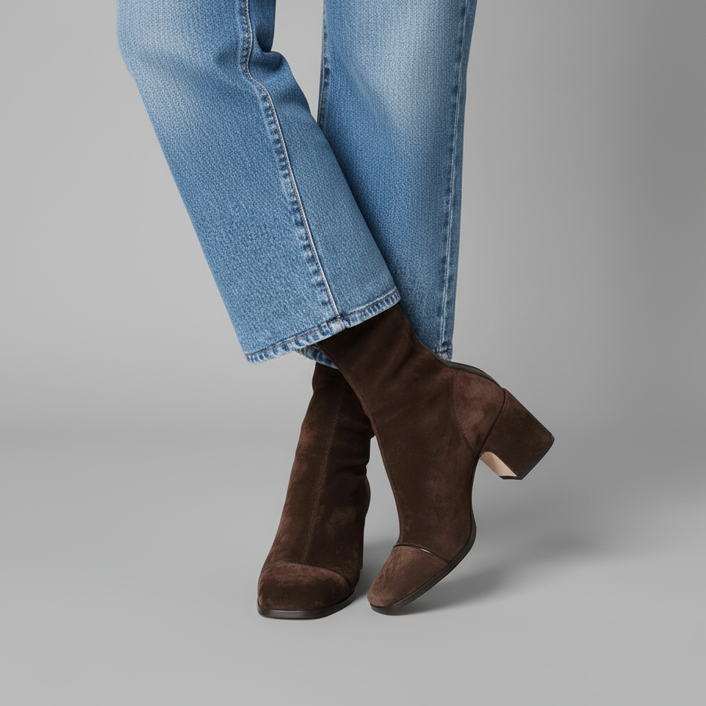 Boots Crossed Heel