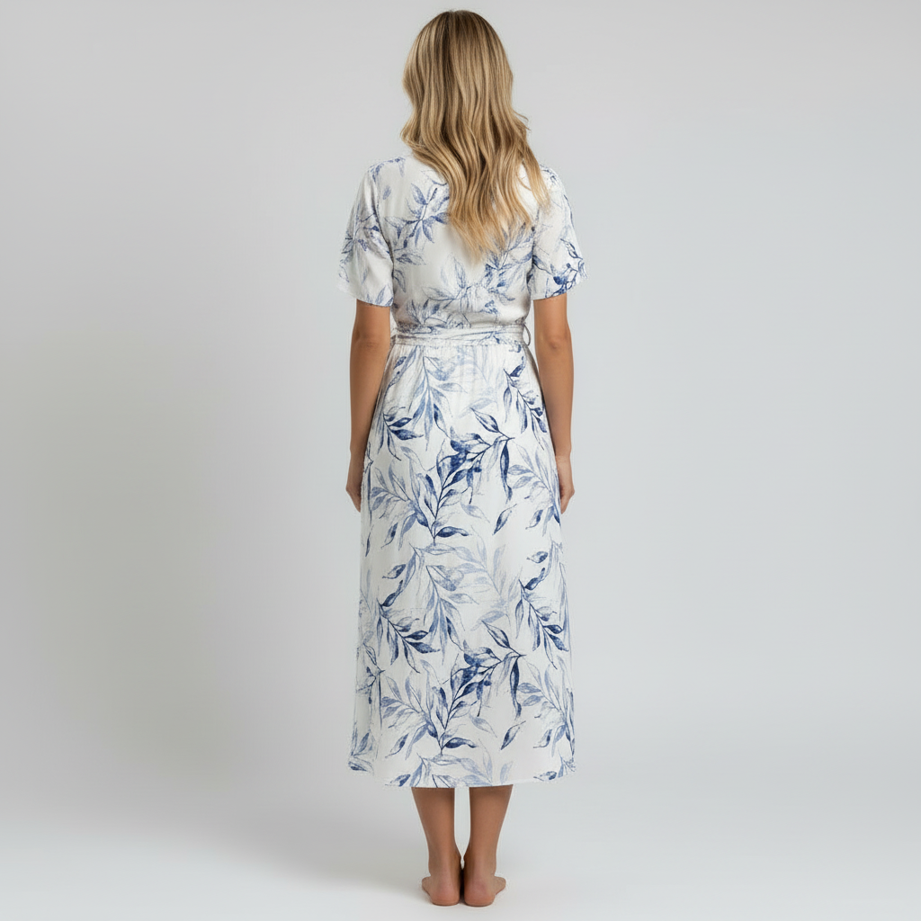 Botanical dress back view