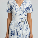 Botanical dress close-up