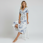 Botanical dress seated