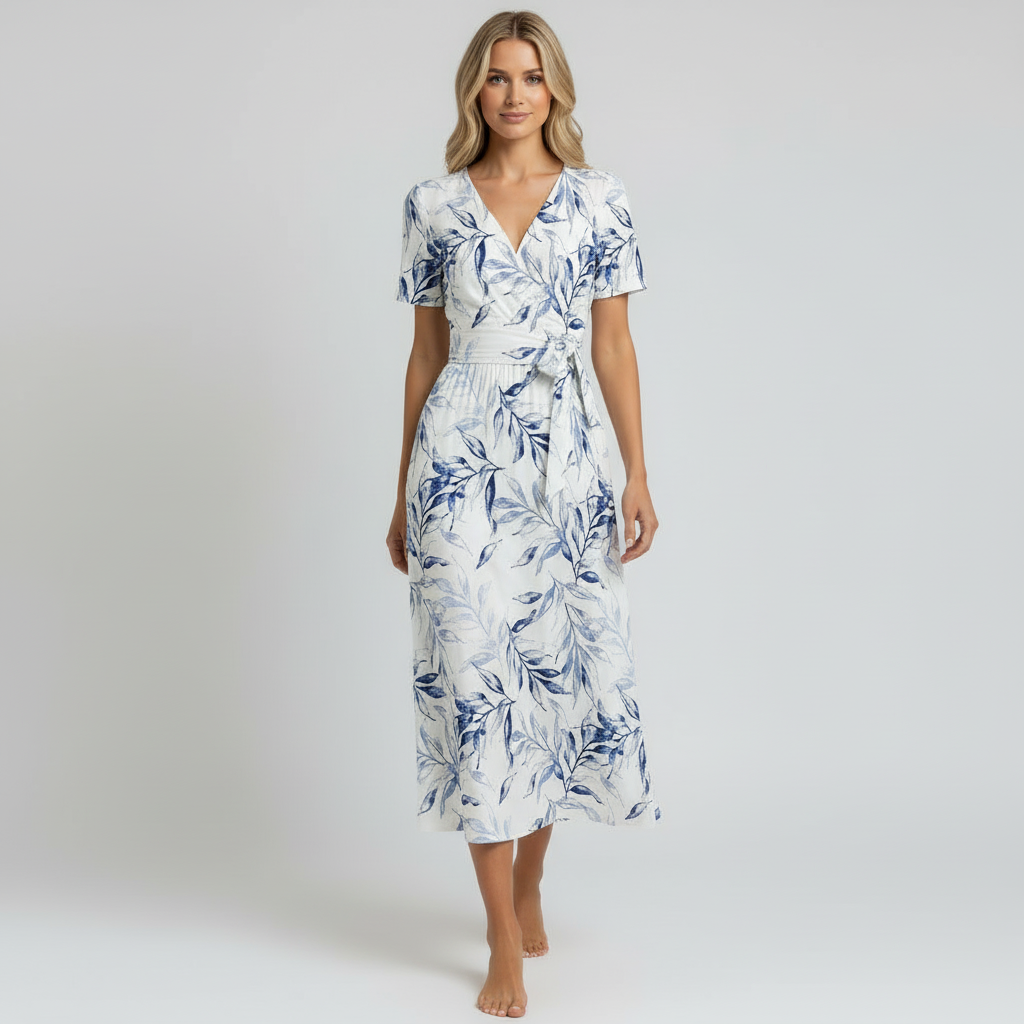 Botanical dress walking