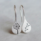 Botanical earrings studio shot