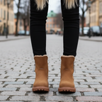 Brown boots - front angle standing