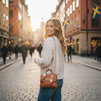 Brown Handbag - Stockholm Street Scene