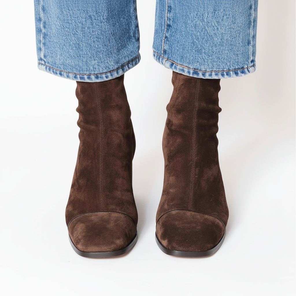 Brown Suede Boots - Front View 1024x1024