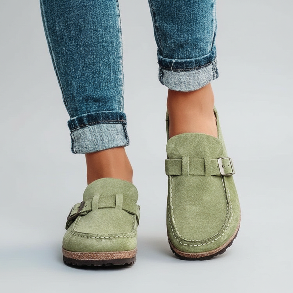 Clog Sage Worn