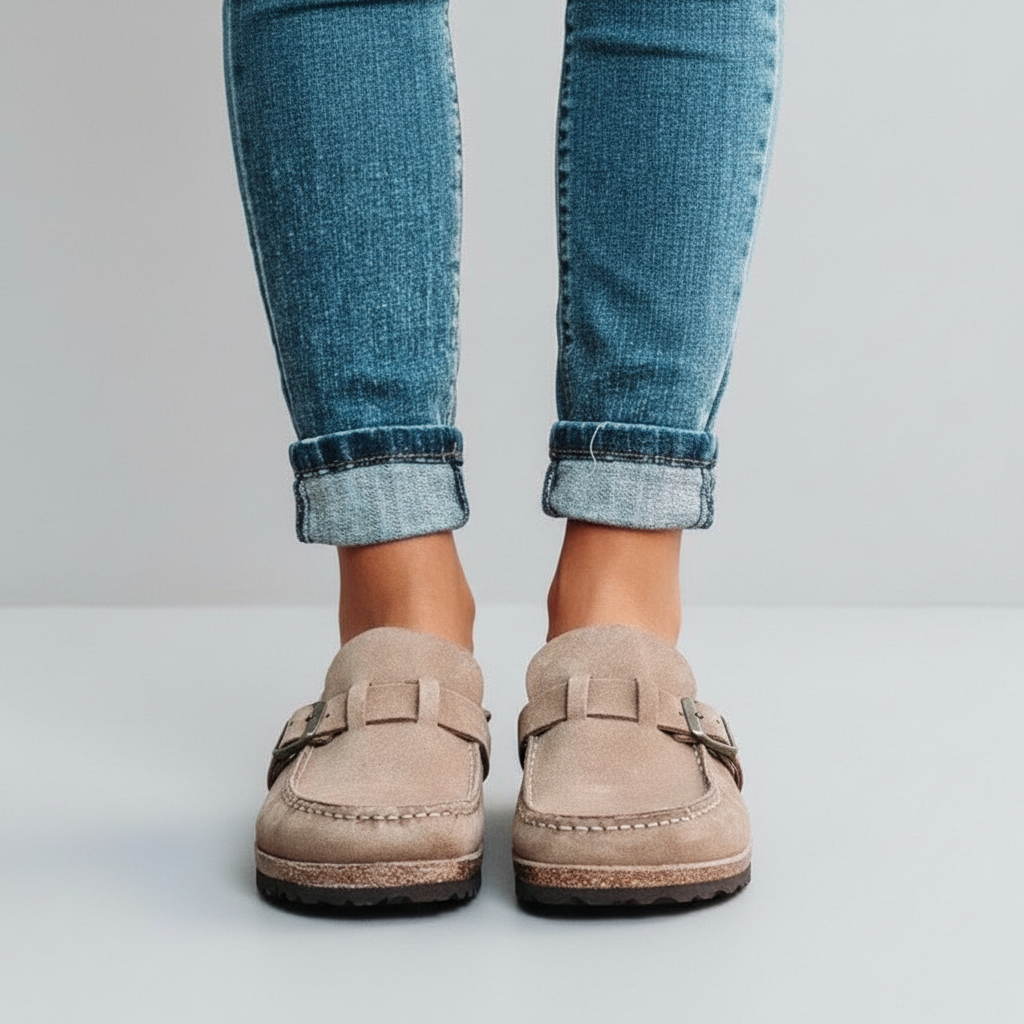 Clog Taupe Worn