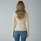 Cream Knit - Back View