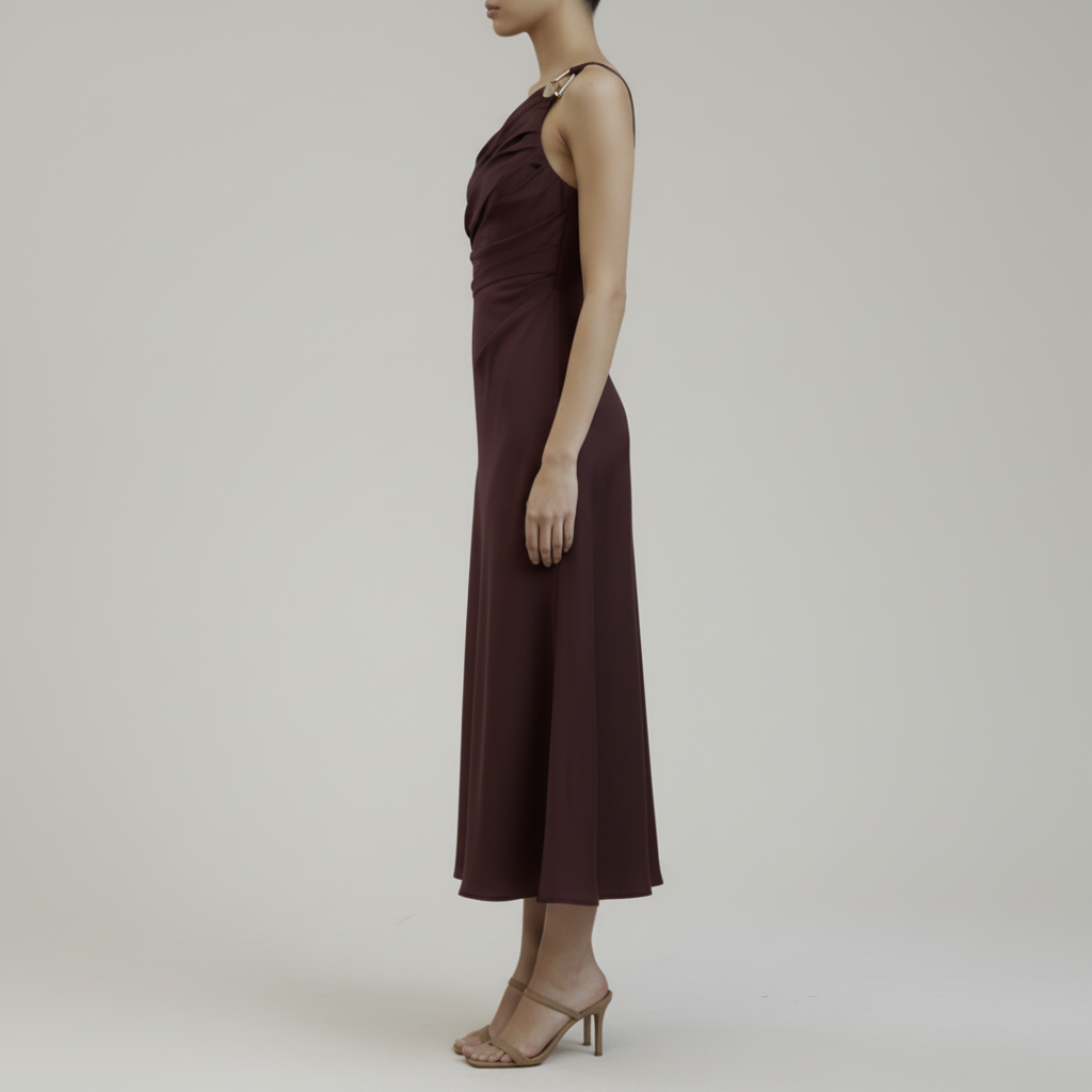 Dark Red Dress Side View 1080x1080