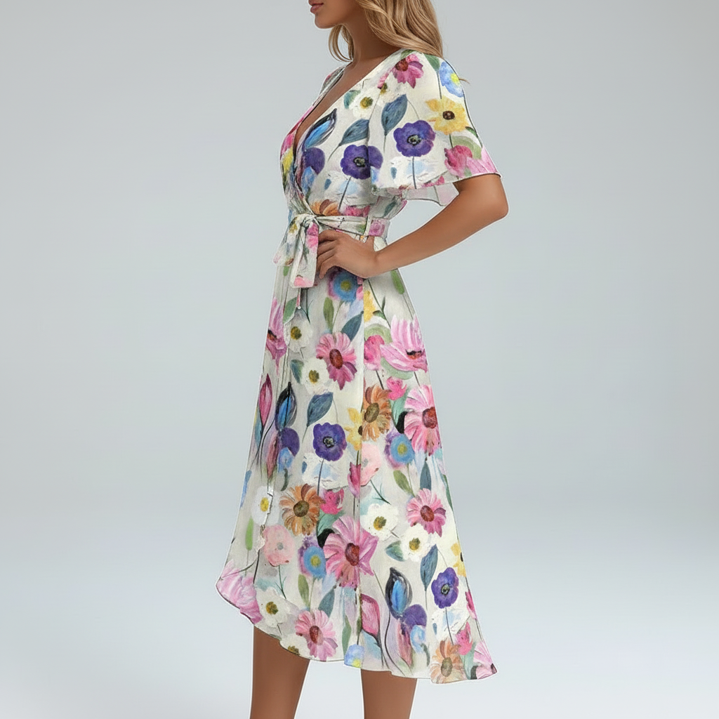 Flora Wrap Midi – Side Profile