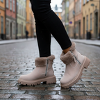 Gray boots - three-quarter angle standing