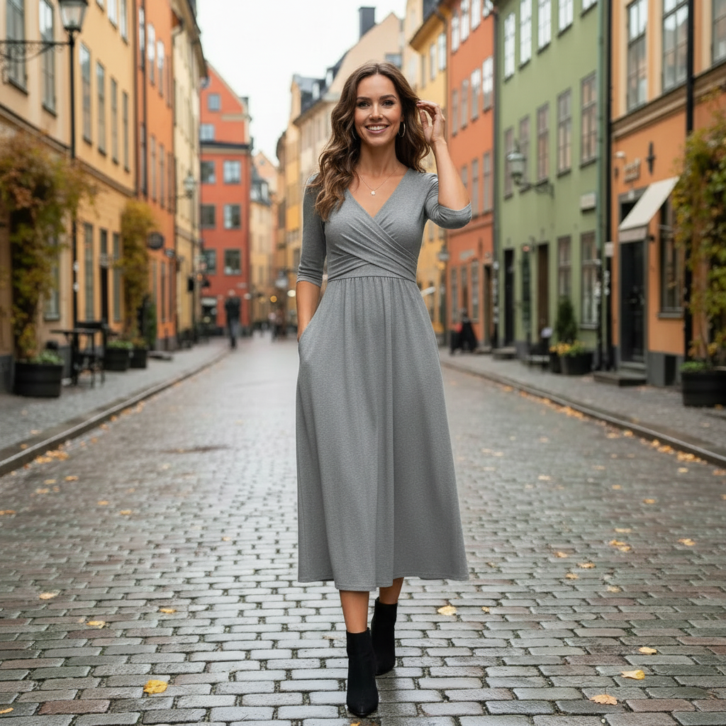 Grey dress - ultra realistic