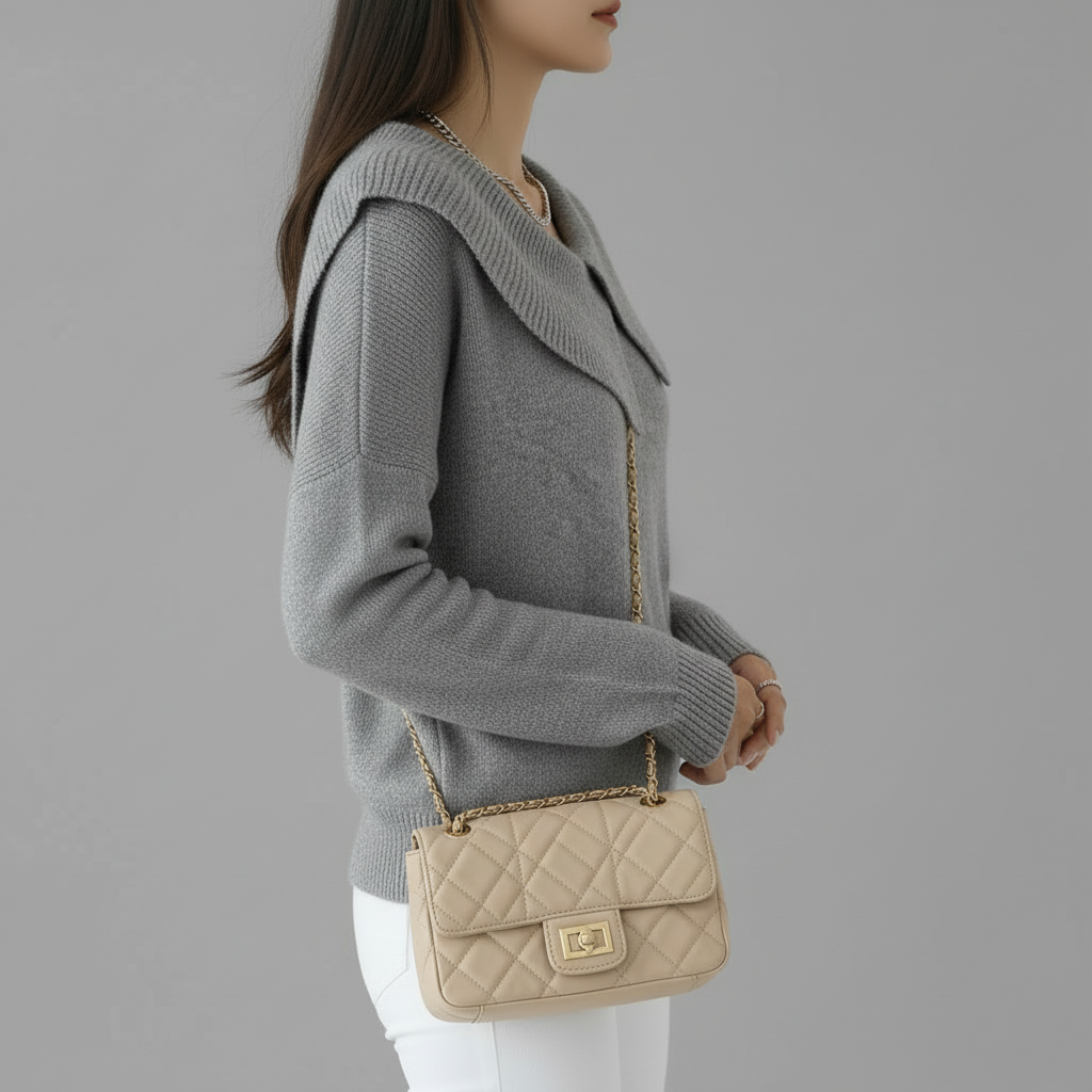Grey Sweater Side