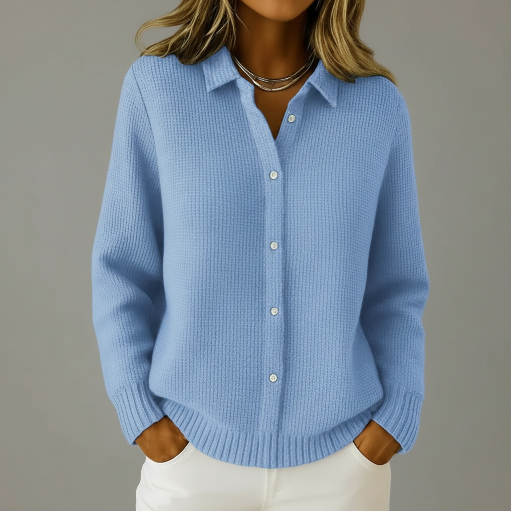 Light Blue Cardigan Grey BG