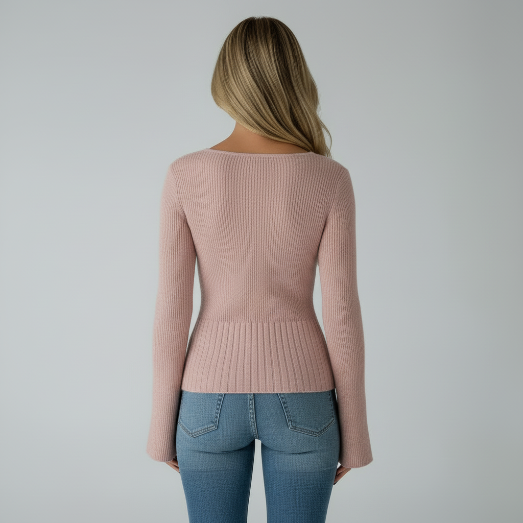 Mauve Knit - Back View