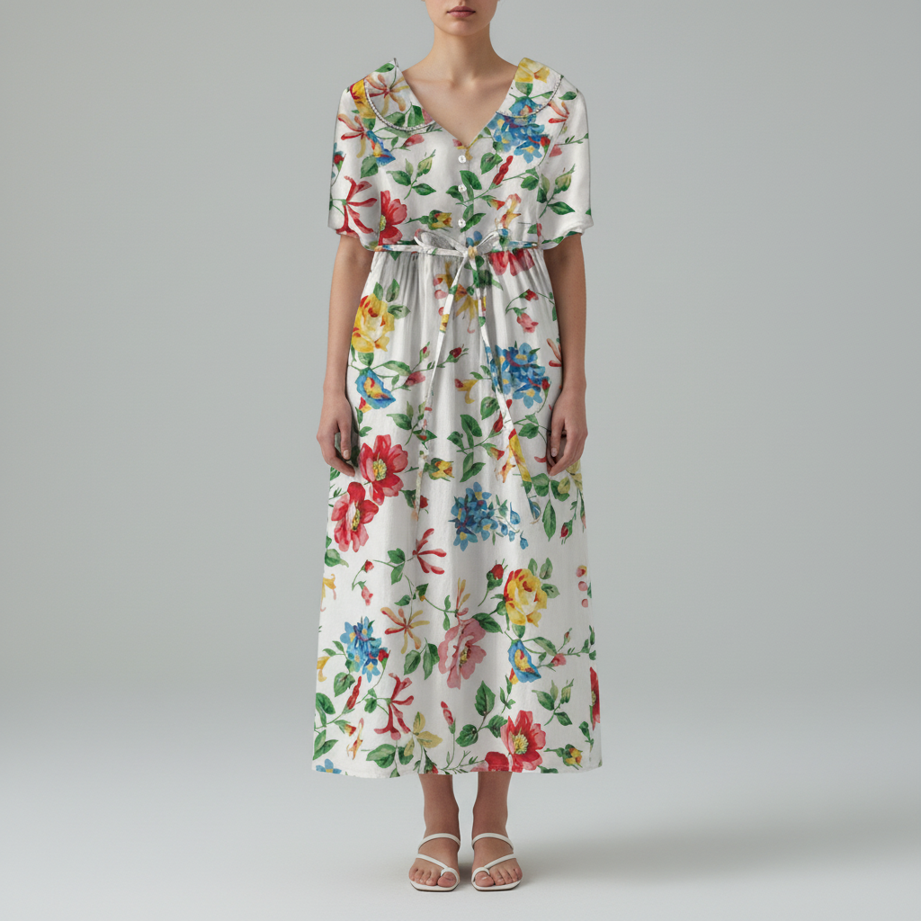 Multicolour Floral Maxi Dress – Grey Studio