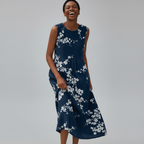 Navy Blossom Laughing