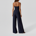 Navy Jumpsuit Back