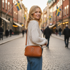 Orange/Brown Crossbody - Stockholm Street