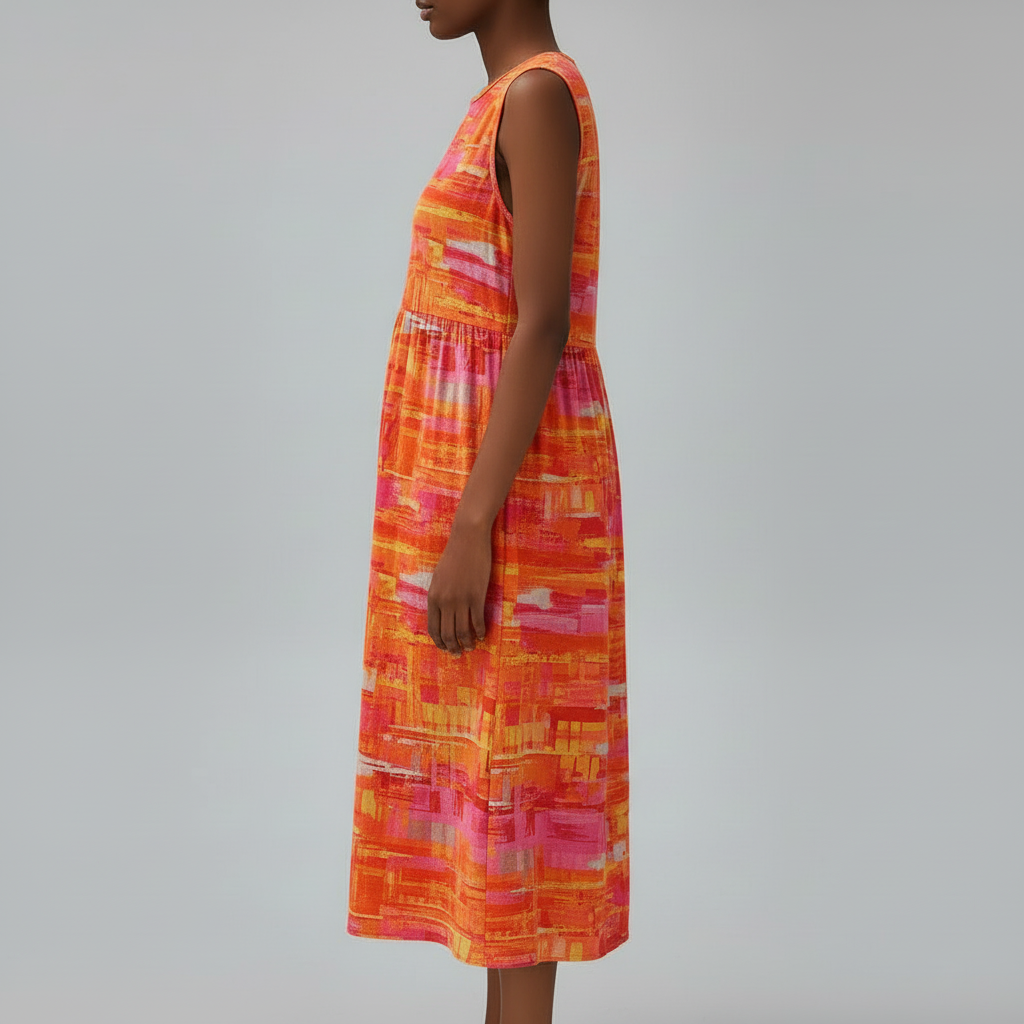 Orange Dress Side View