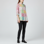 Patchwork Floral Shirt - 3/4 Pose
