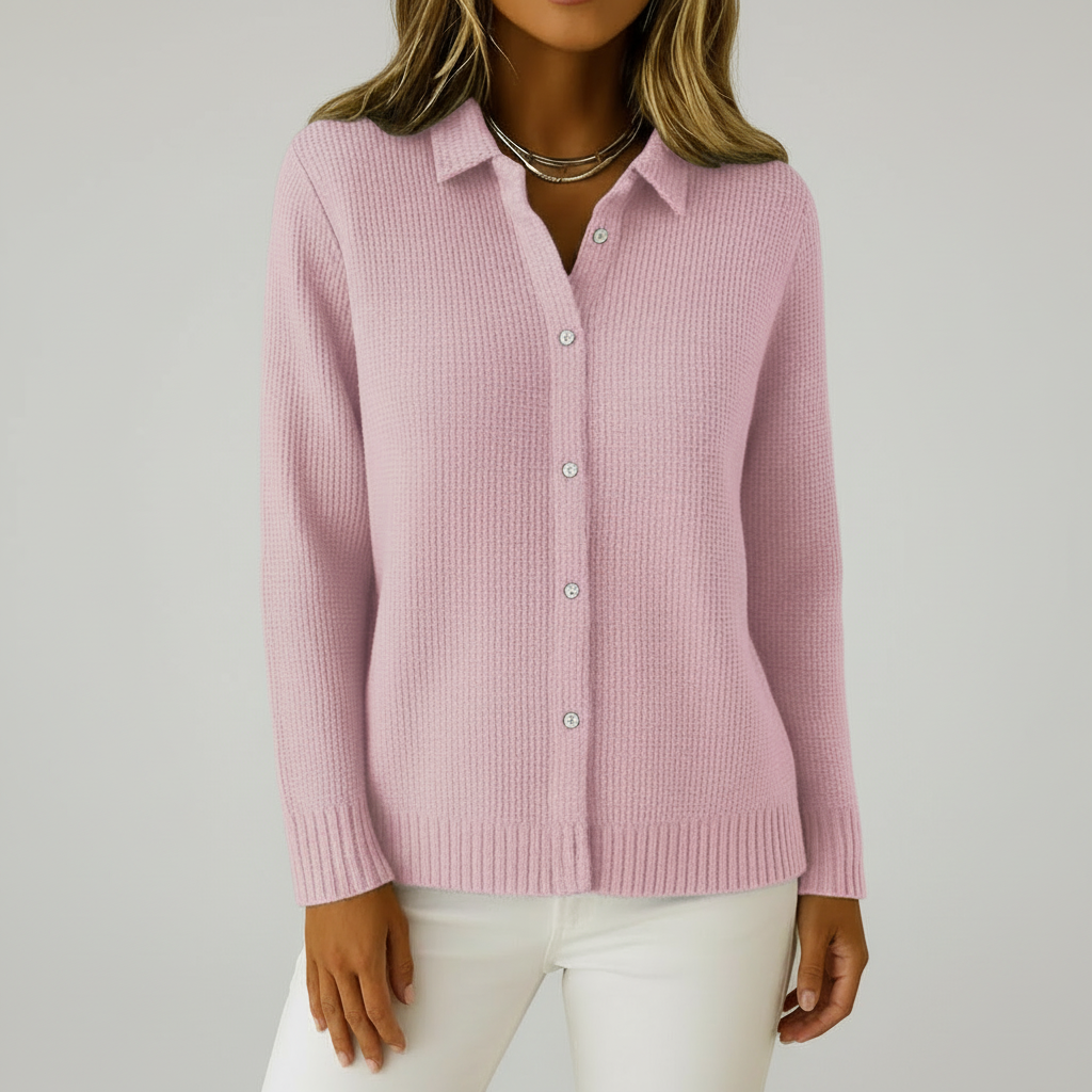 Pink Cardigan Grey BG
