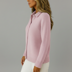 Pink Cardigan Side Grey BG
