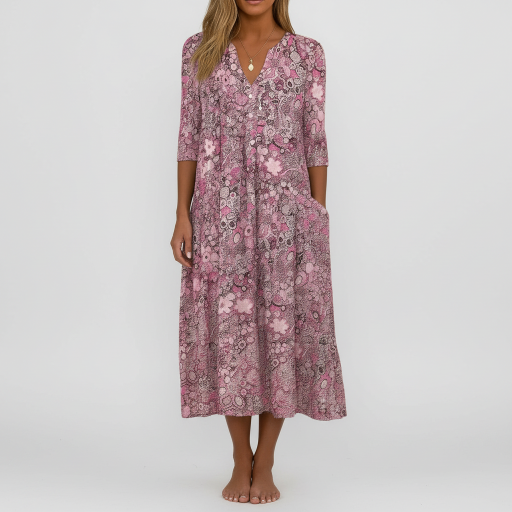 Pink Floral Dress