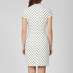 Polka dot dress back view