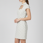 Polka dot dress side view